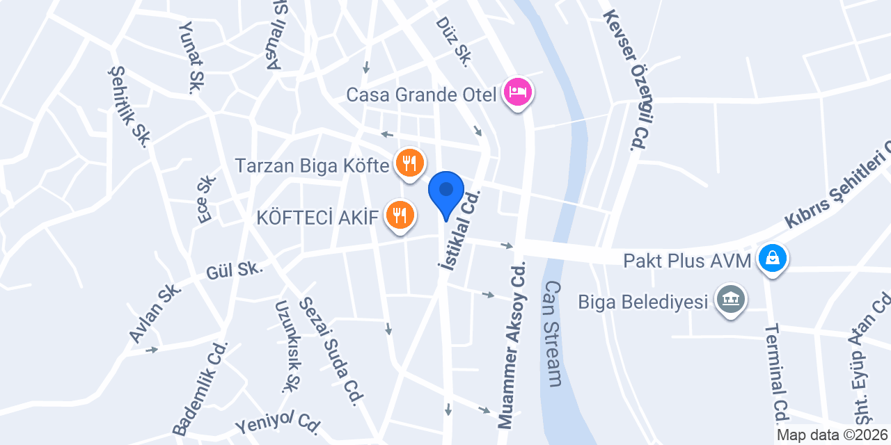 Mert Grup Sigorta Shop Biga konumu