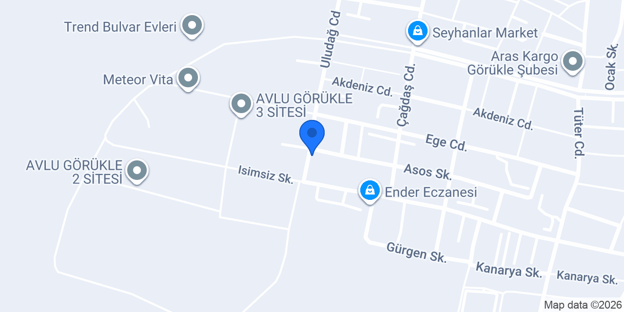 Küçük Köy Pastanesi Görükle konumu