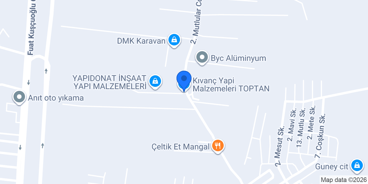 Kıvanç Yapi Malzemeleri TOPTAN konumu