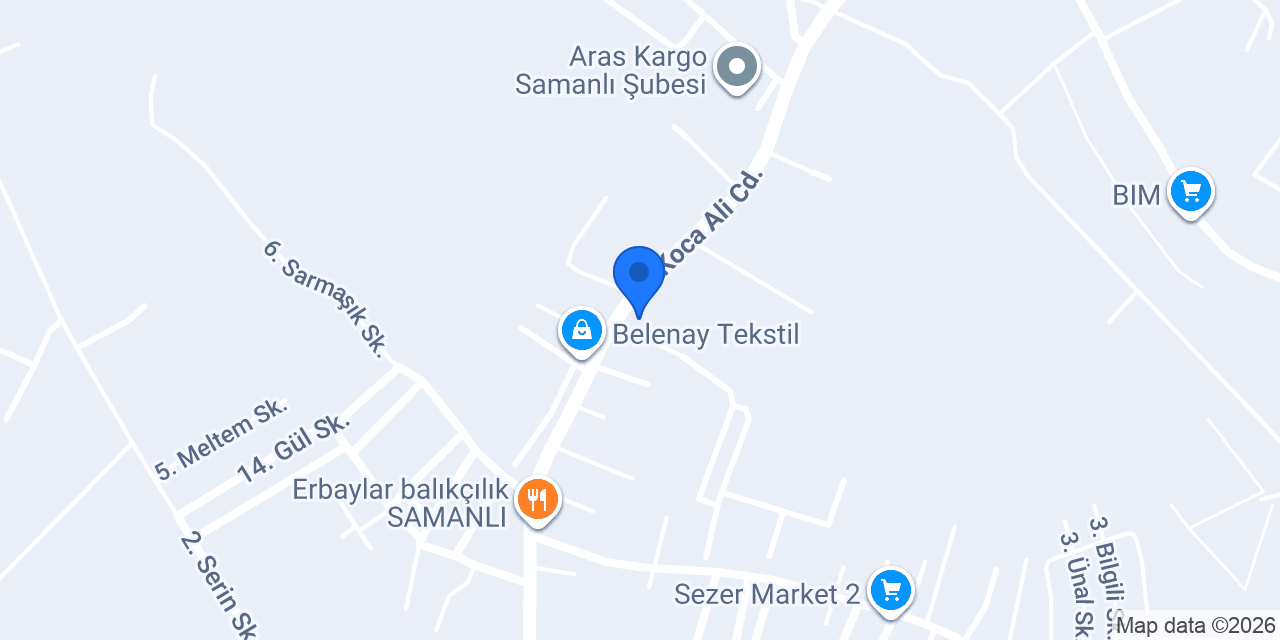 Baskı İntema Tekstil Empirme konumu