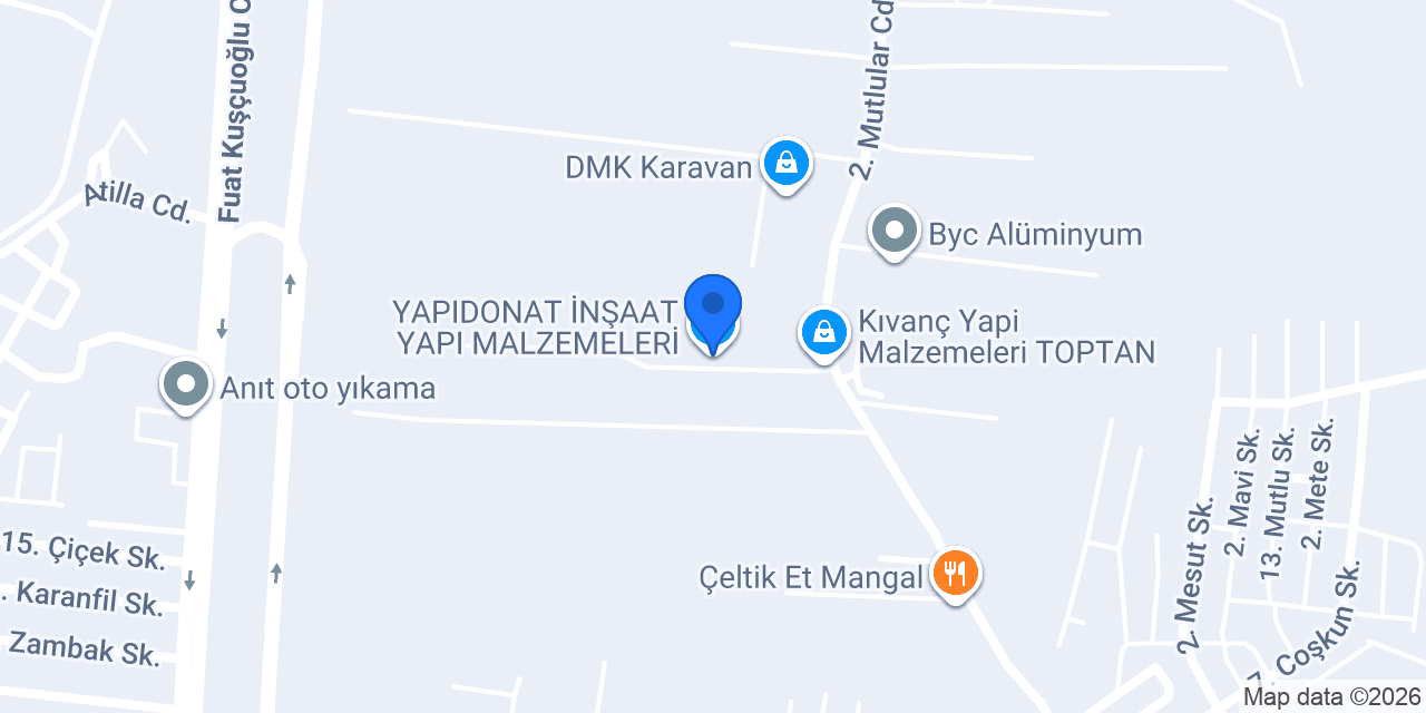 YAPIDONAT İNŞAAT YAPI MALZEMELERİ konumu