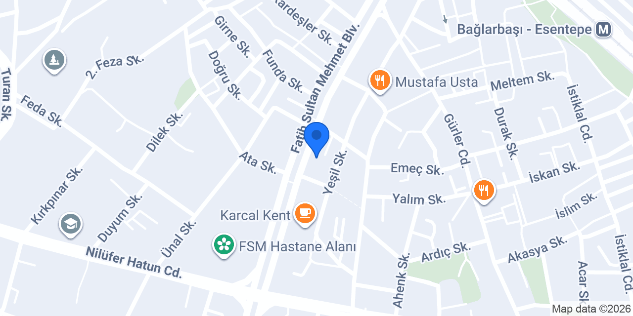 Duymer İşitme Cihazları Bursa Nilüfer Şubesi konumu