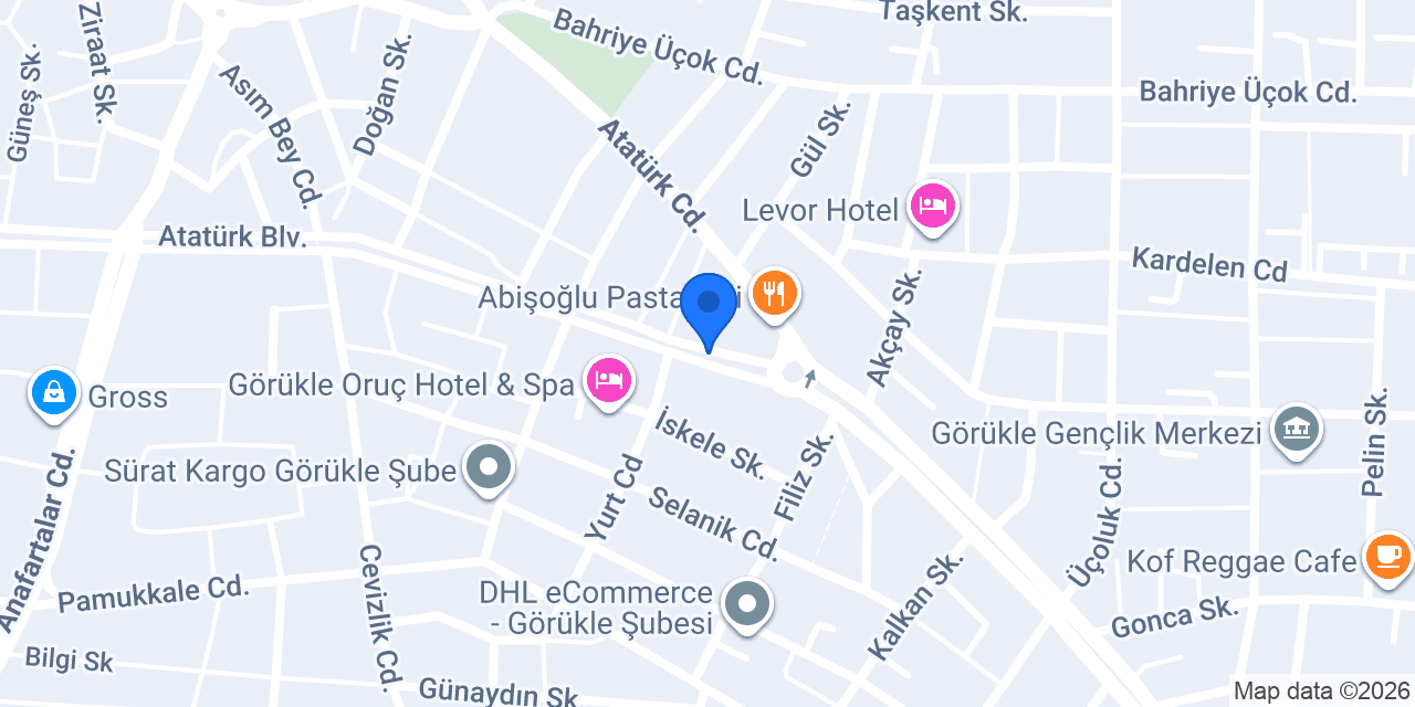 Öncü Döner Bursa Görükle konumu