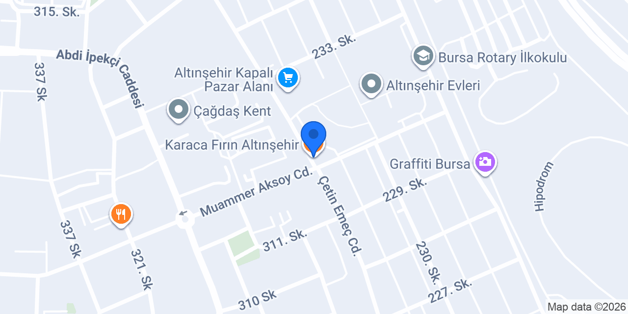 Karaca Fırın Altınşehir konumu