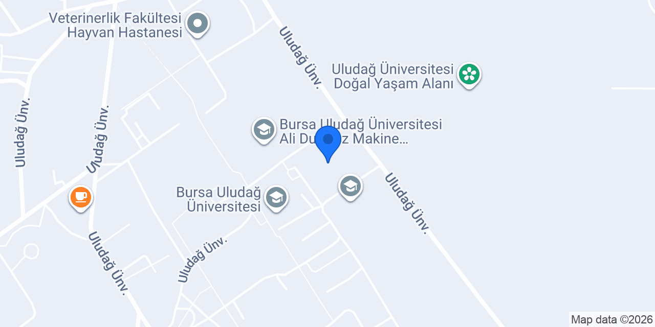 Bursa Uludağ Üniversitesi, Mimarlık Fakültesi konumu