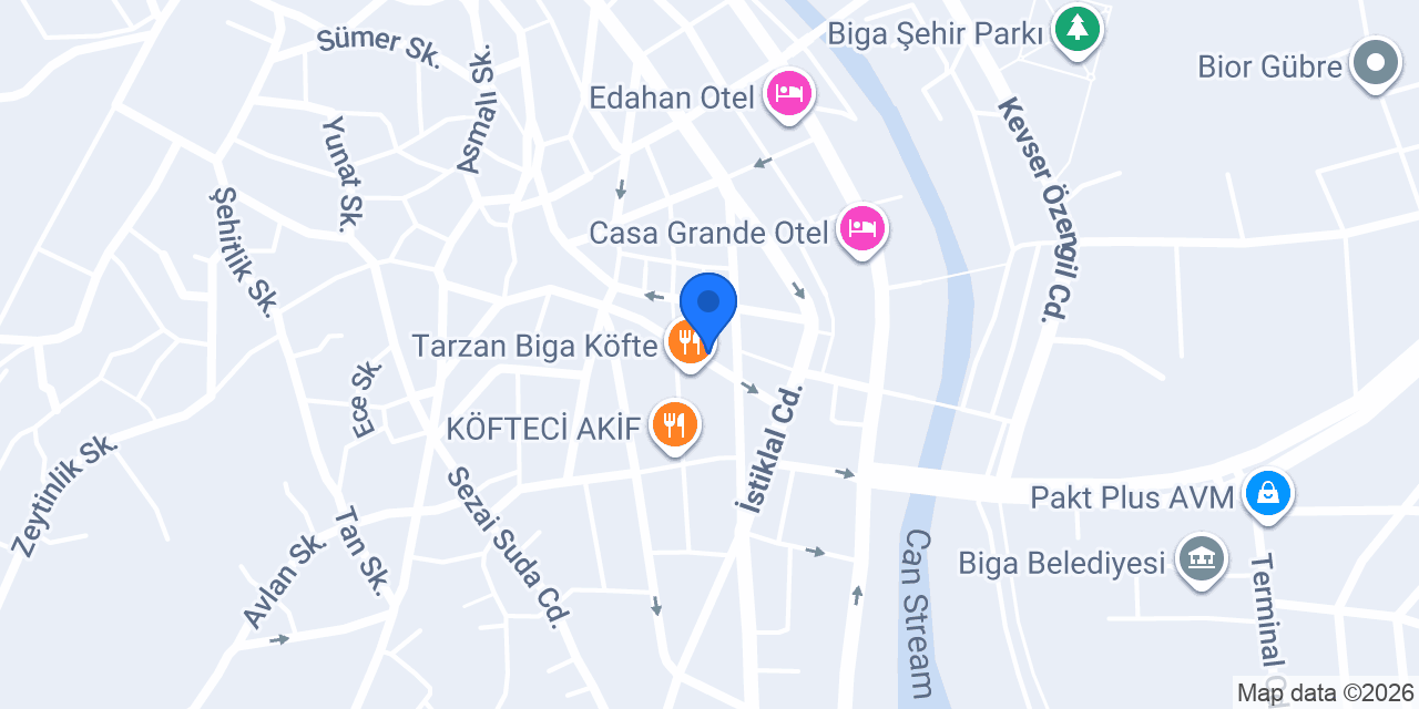 Çim Et Pazarı konumu