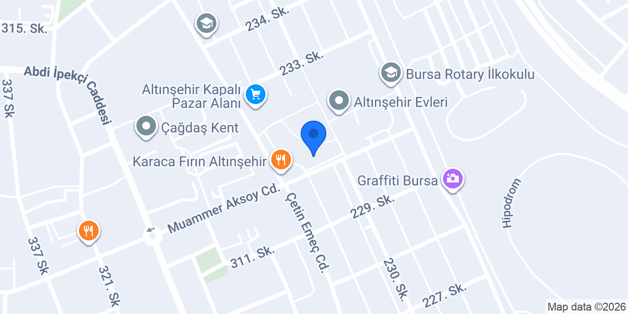 Onur Market konumu