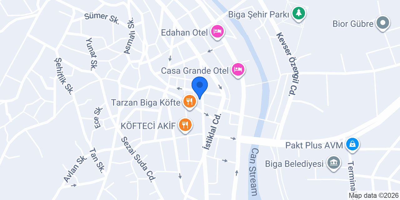 Biga Avukat Fatih AKTAŞ konumu