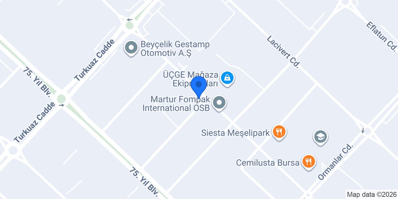 Beyçelik Holding Merkez konumu