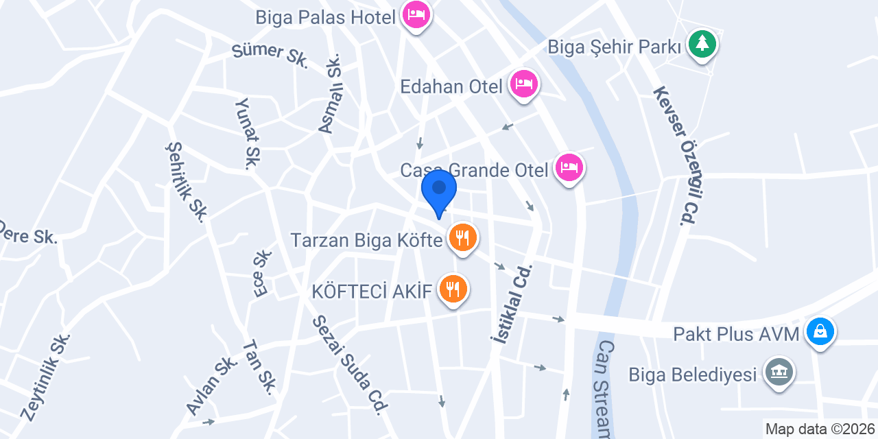 Korkmaz Et Market konumu