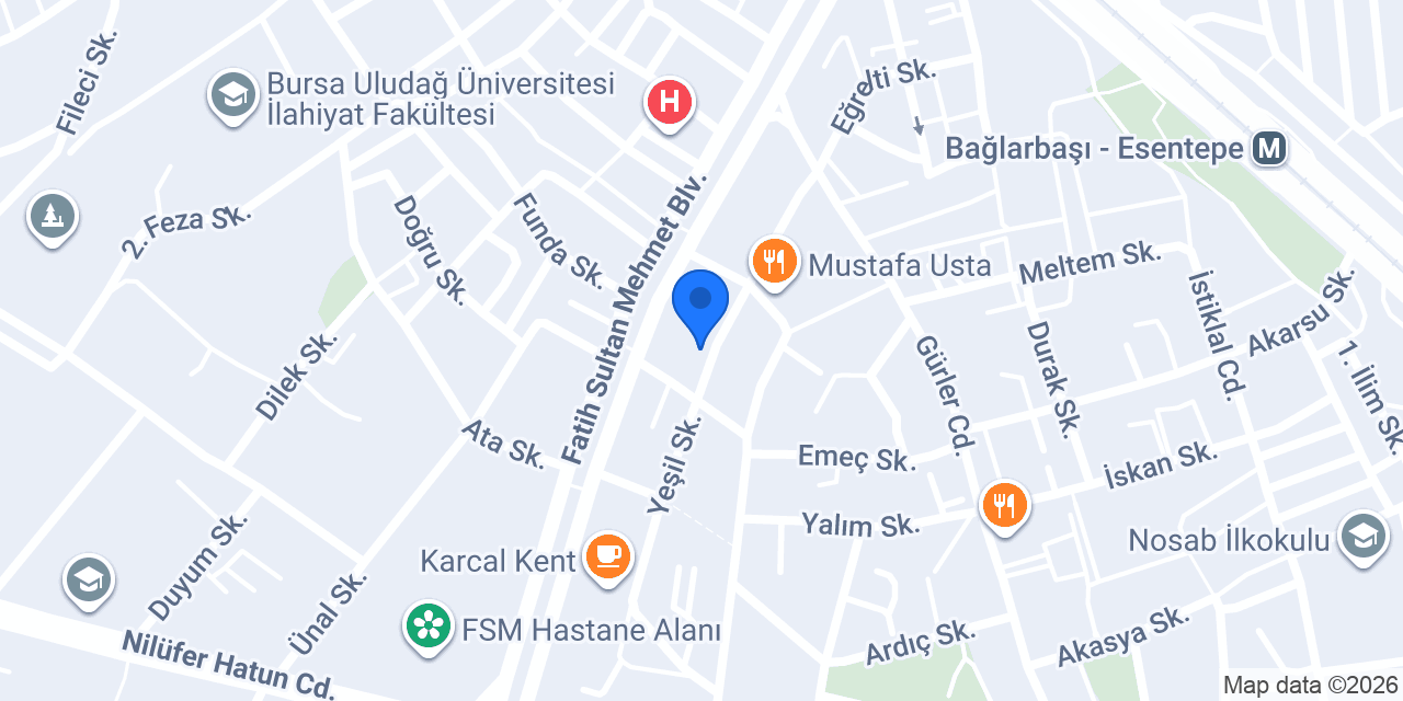 Bursa Premium Güzellik Merkezi konumu
