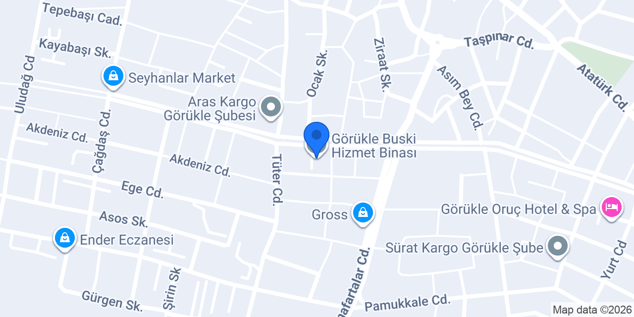 Görükle Buski Hizmet Binası konumu