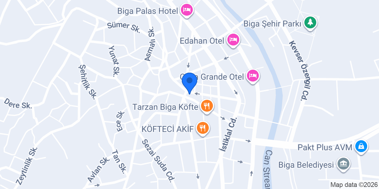 Meydan manavi Çanakkale biga konumu
