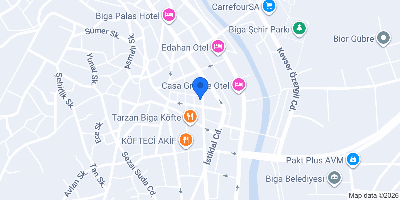Biga emlak dünyası konumu
