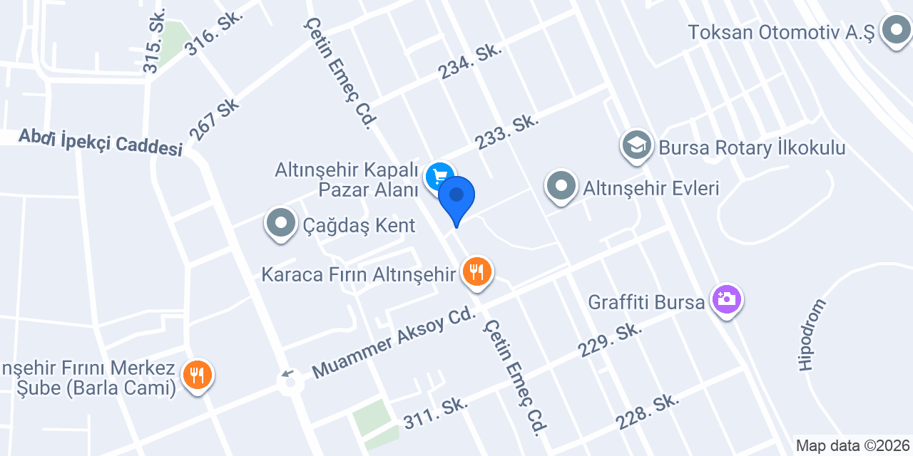Class Oto Yıkama konumu
