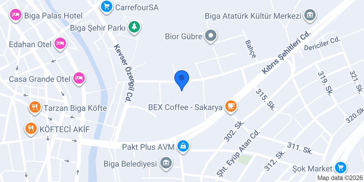 HasanOtocam BİGA konumu