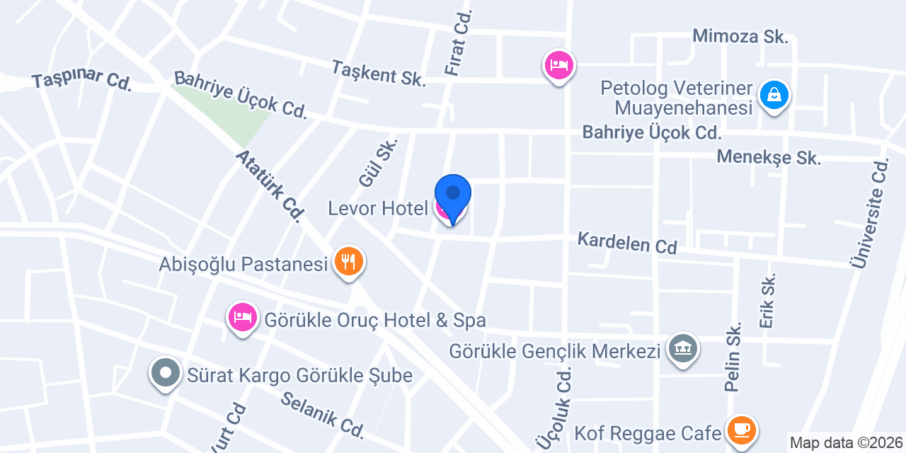 Alaçatı Yumma Waffle konumu