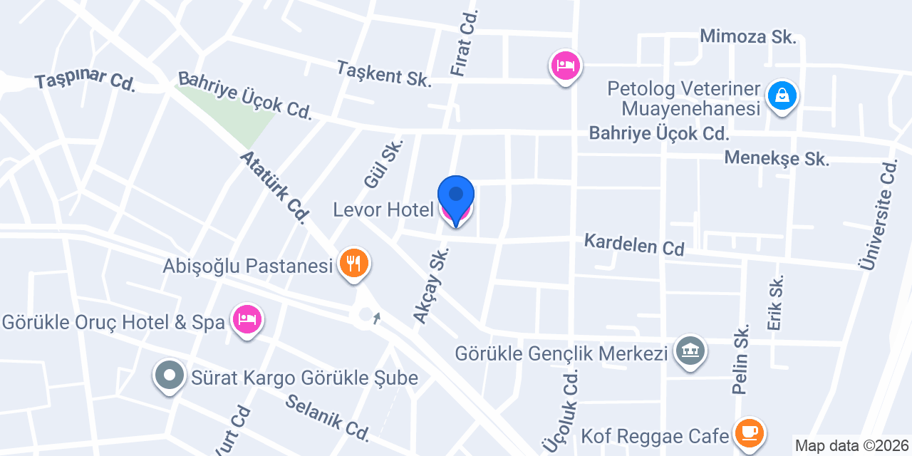 Levor Hotel konumu