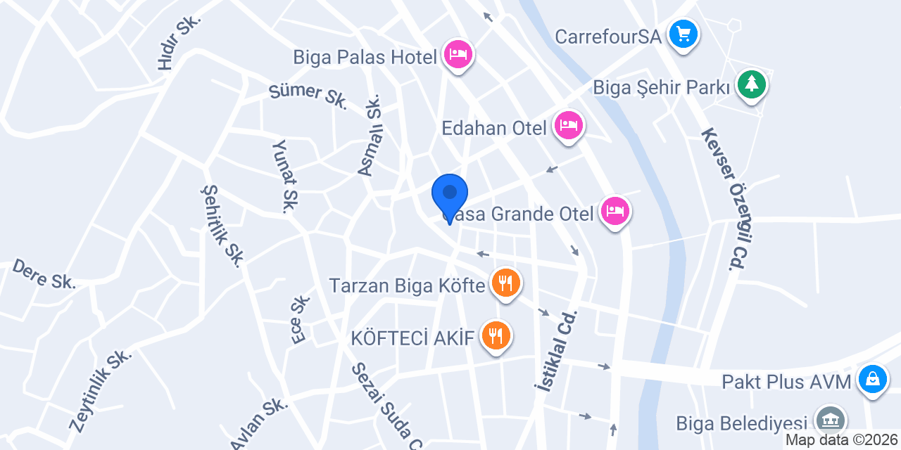 Huzur Taksi konumu