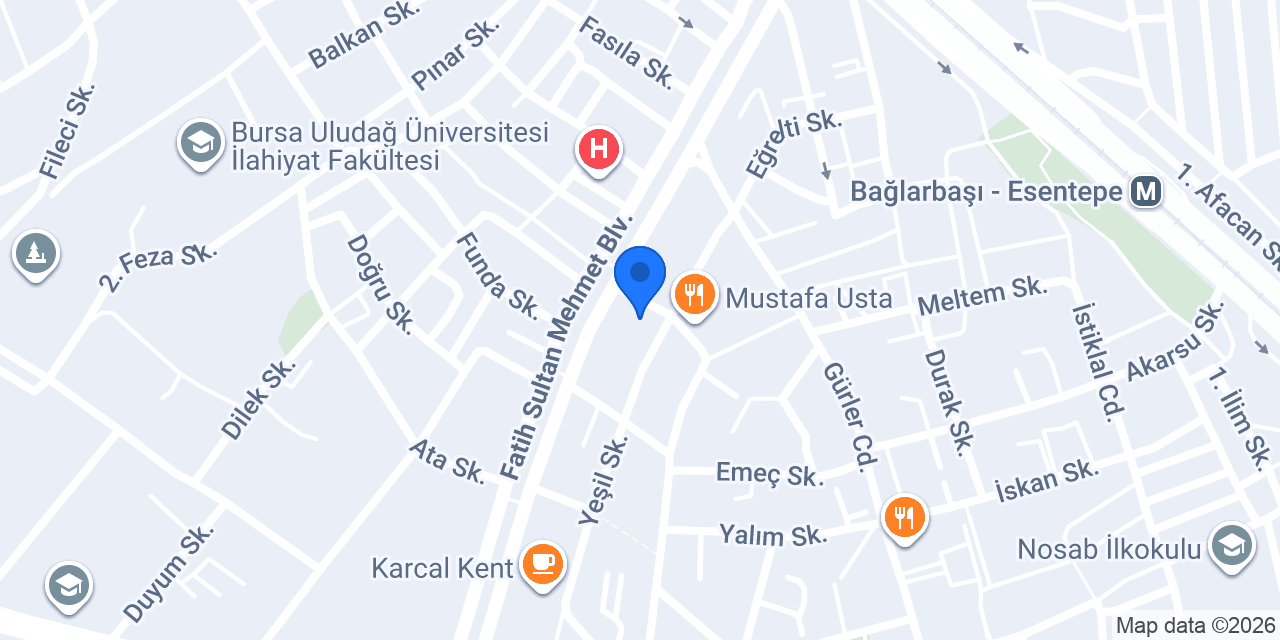 Tiryaki Avukatlık Bürosu konumu
