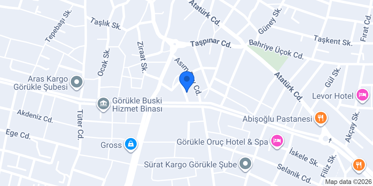 GÖRÜKLE BAŞKENT KURS konumu
