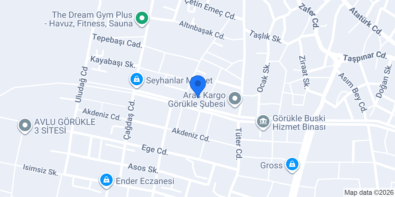 Mahkeme Fırını Görükle konumu