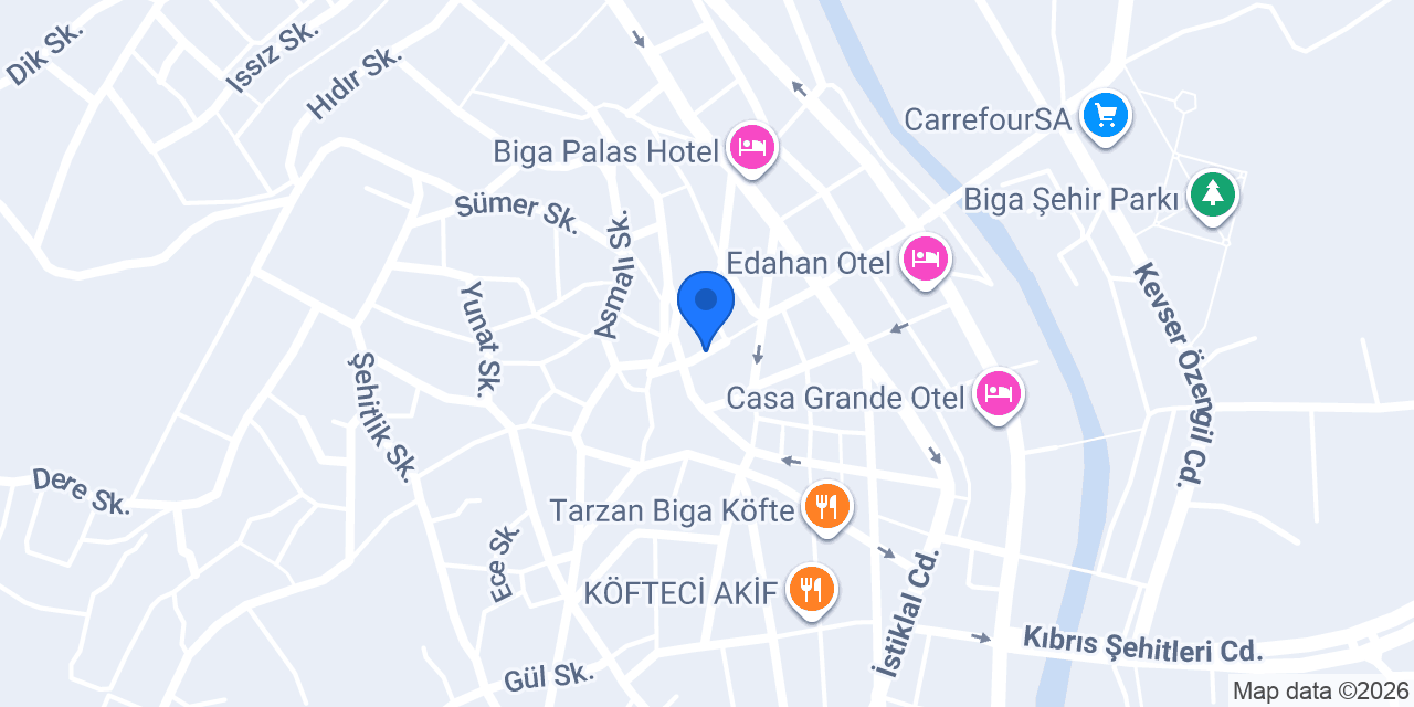 Bilgin Elektronik konumu