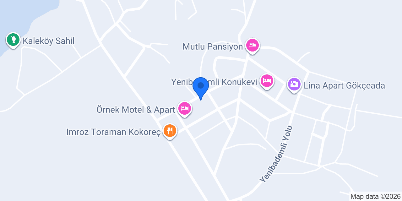 Melitya House Gökçeada konumu