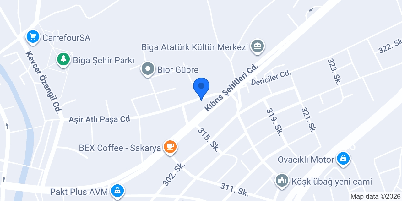 Biga İlhan Teknik konumu