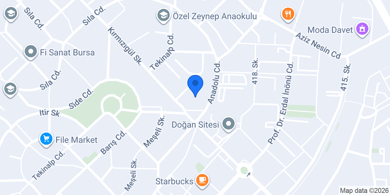 Özlüce Bulvar Eczanesi konumu