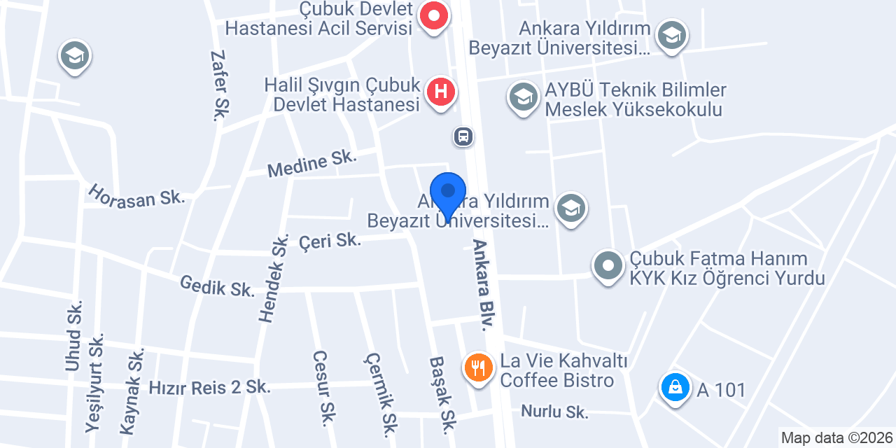 Çubukhastane taksi konumu