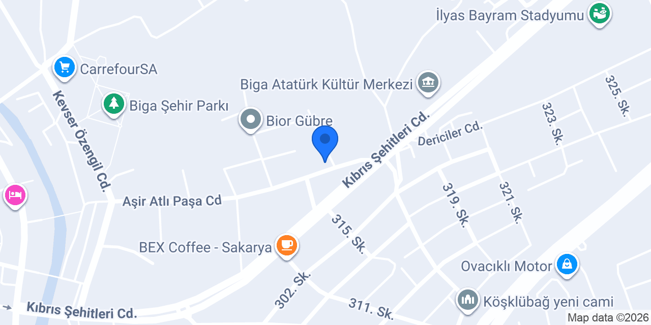 DHL eCommerce - Biga Şubesi konumu