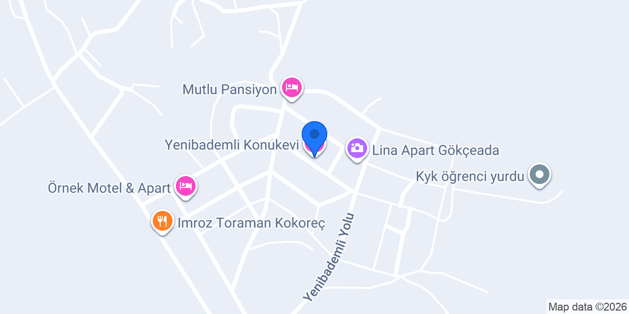 Yenibademli Konukevi konumu