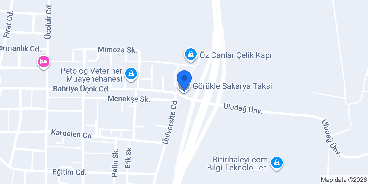 Görükle Sakarya Taksi konumu
