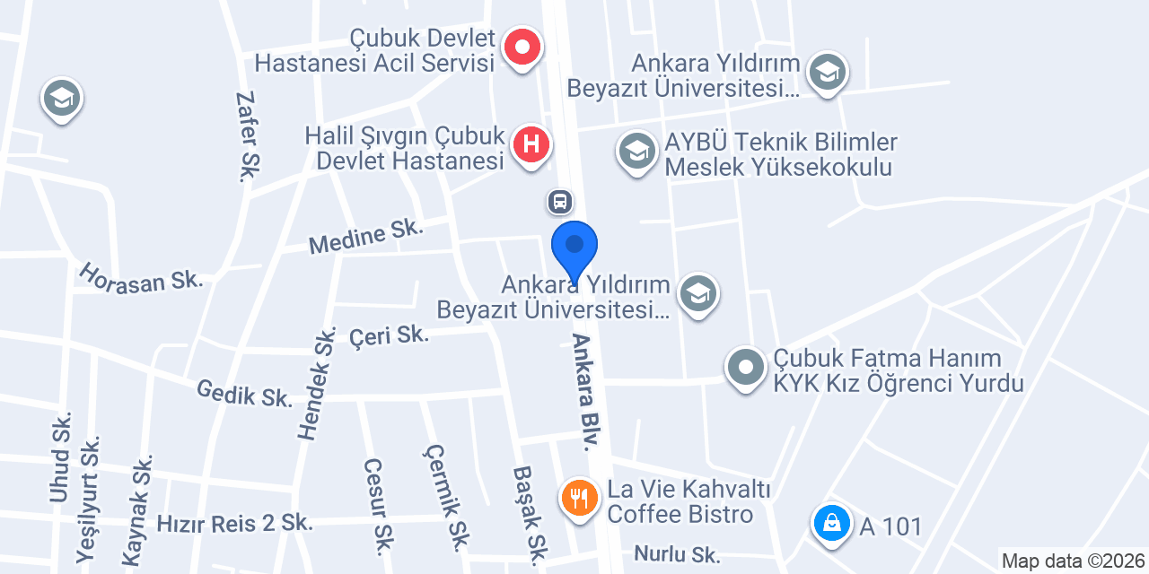 Çubuk 7 Nolu Aile Sağlığı Merkezi konumu