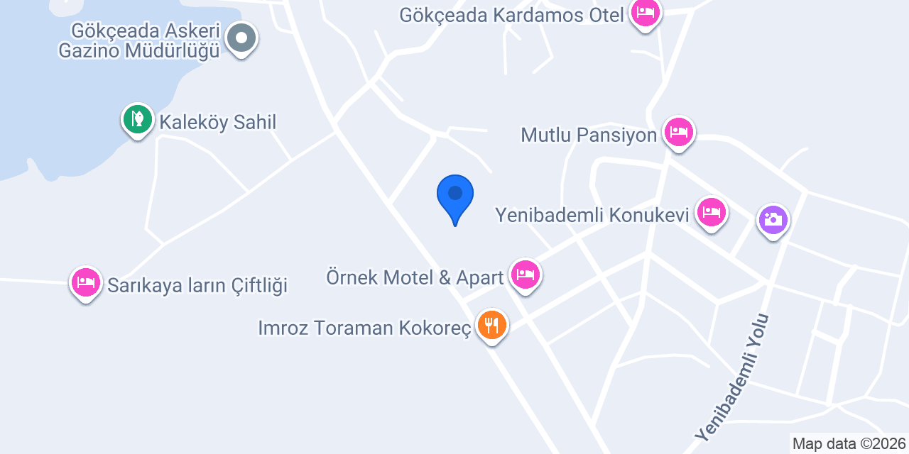 Gokceada Bag Evleri konumu