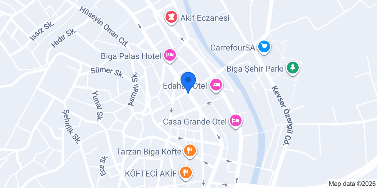 Yılmazlar Yapı Market konumu