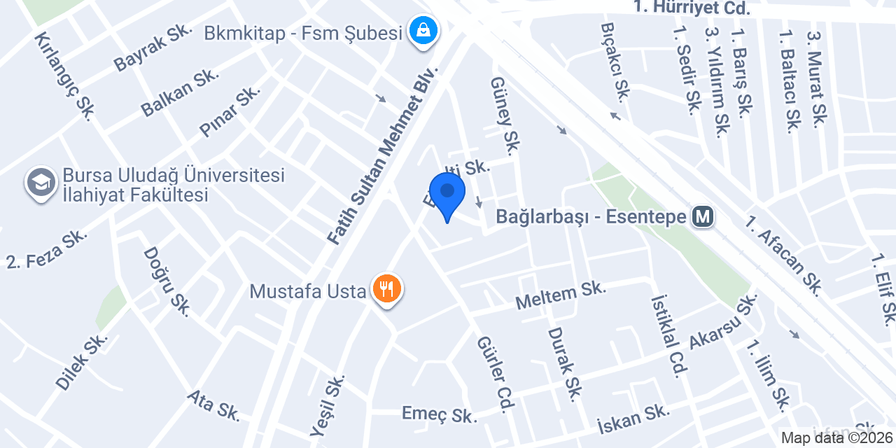 ÖZGÜR KİTAP DÜNYASI konumu