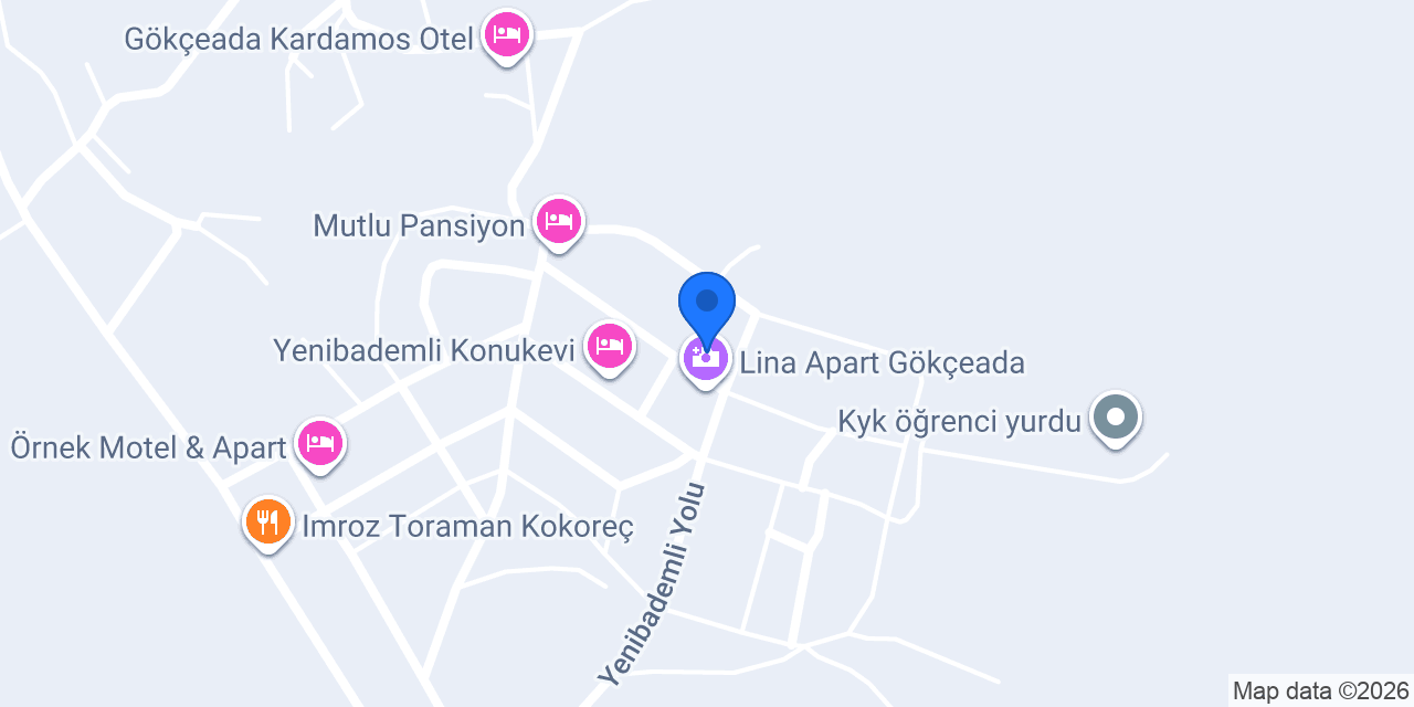 Gökcan Apart Pansiyon konumu