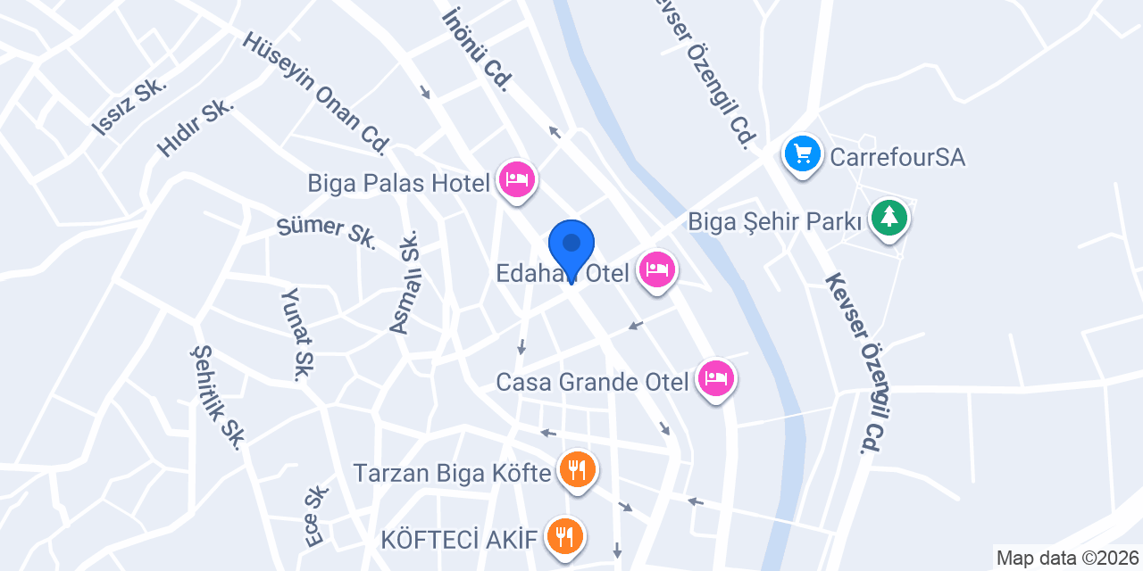 Yurtiçi Kargo Biga konumu