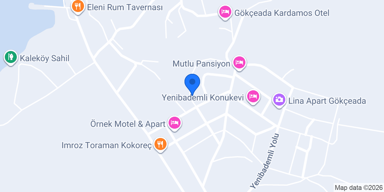 Olimbera Gökçeada konumu