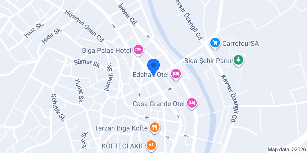 Okulca Biga konumu