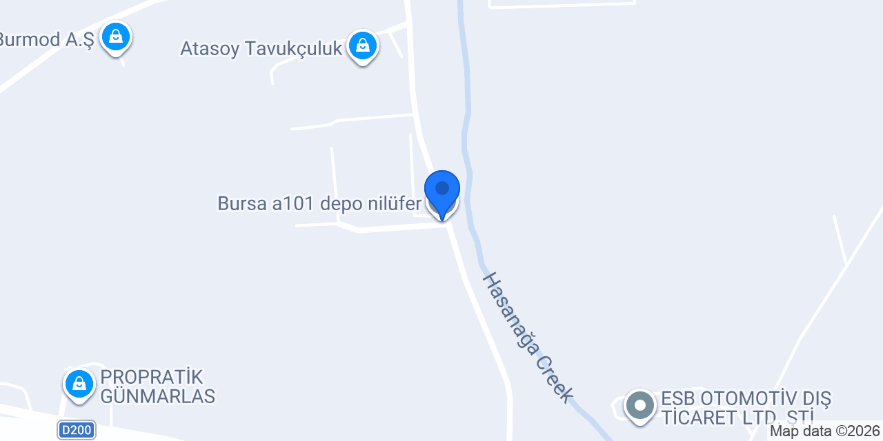 Bursa a101 depo nilüfer konumu