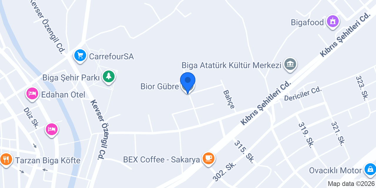 Bior Gübre konumu