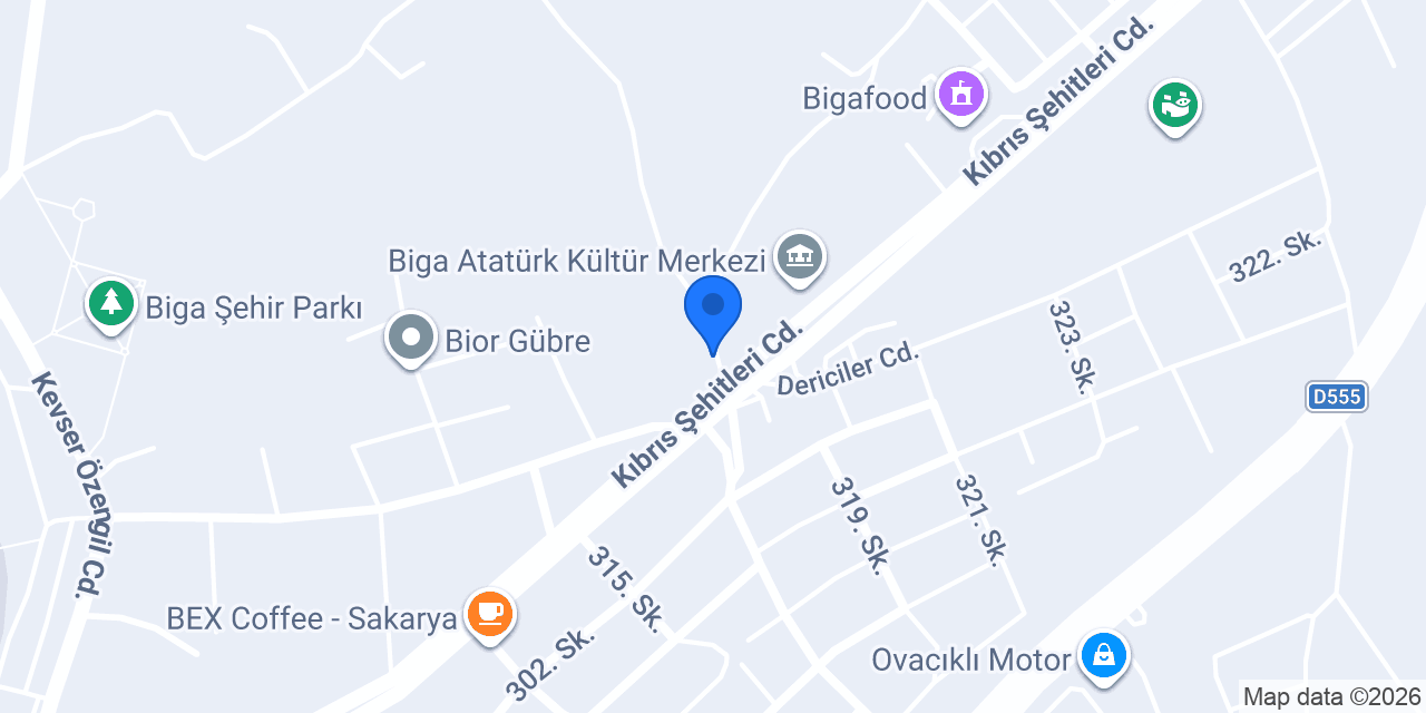 KORKUT OTOMOTİV konumu