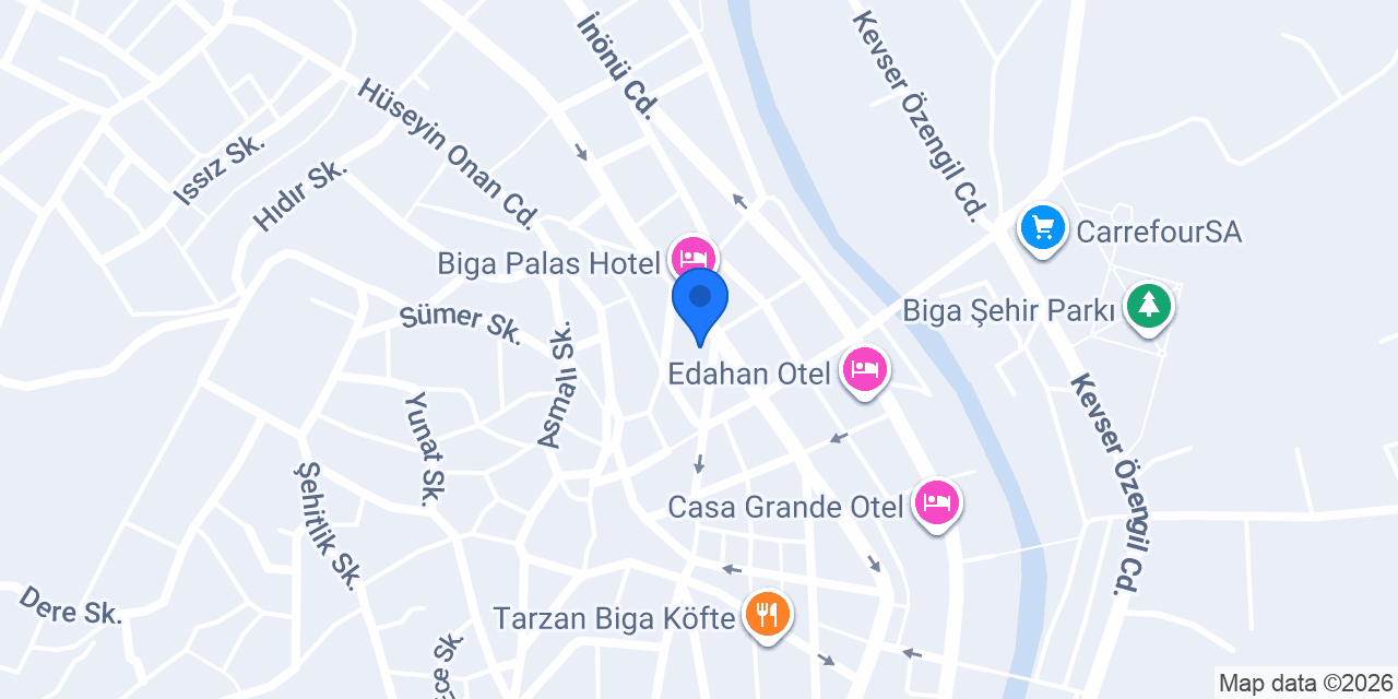 Biga Şen Mobilya konumu