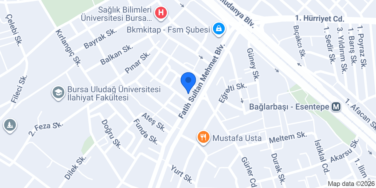 Yıldırım Hukuk Bürosu konumu