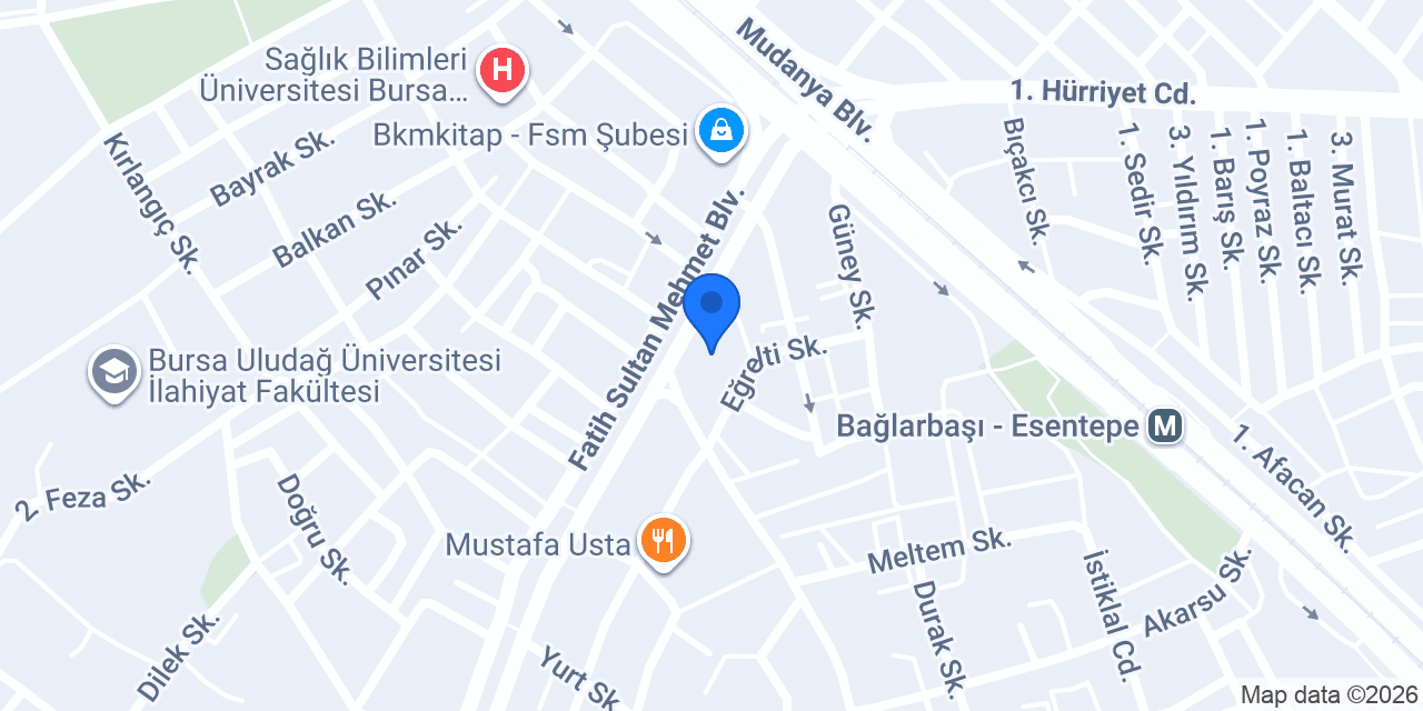 Bursa Yeminli Tercüme konumu
