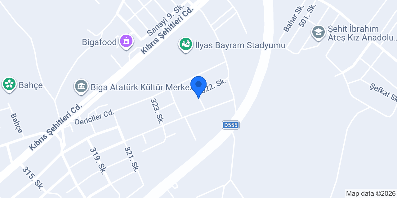 Ateş Tarım Fidan konumu
