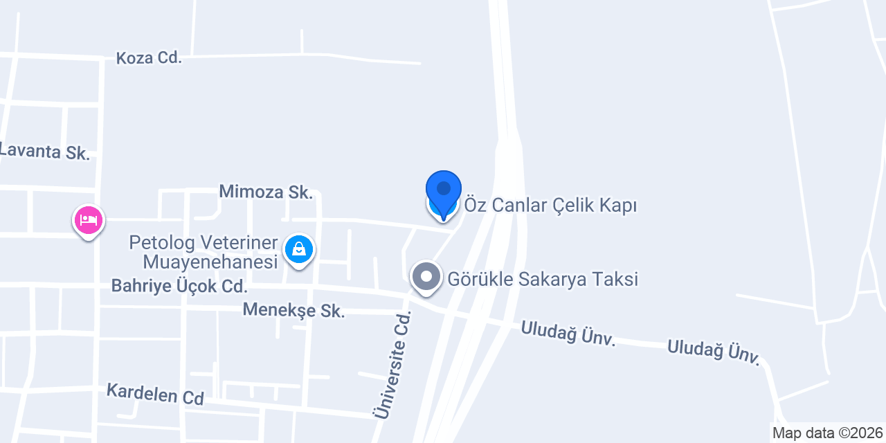 Öz Canlar Çelik Kapı konumu